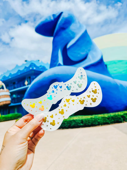 Metallic Mouse Face Freckle Temporary Tattoos