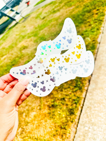 Metallic Mouse Face Freckle Temporary Tattoos