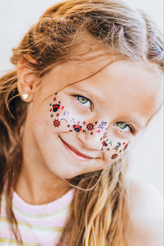 Pirates Life Face Freckle Temporary Tattoos